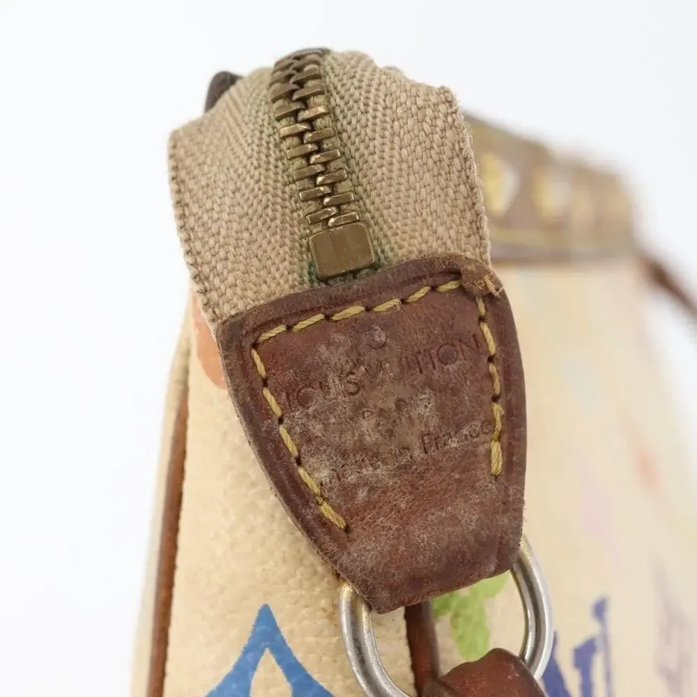 Louis Vuitton Monogram Multicolor Pochette Accessoires Pouch White